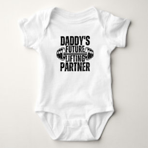 Papas zukünftiger Hebepartner Baby Strampler