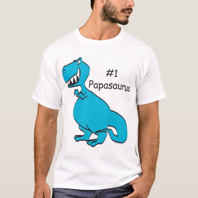 Papasaur grundlegendes T-Shirt (Vorderseite)