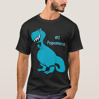 Papasaur grundlegendes T-Shirt - Dunkelheit