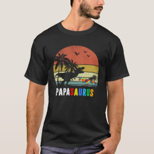 Papasaurus Autism Awareness Vater Papa Dinosaur Fa T-Shirt