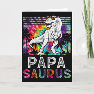 Papasaurus Dinosaur Papa Saurus Familie passendes  Karte