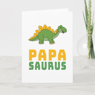 Papasaurus Dinosaur Stegosaurus Vatertag Karte