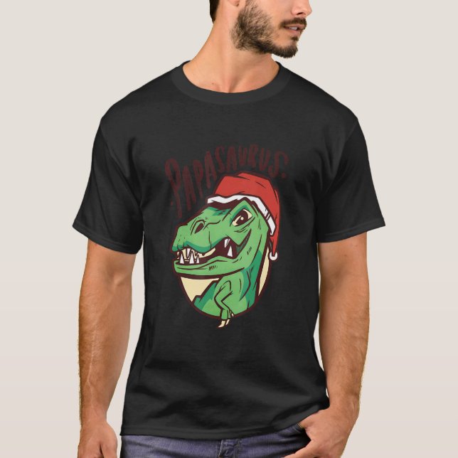 Papasaurus Rex Dinosaur Papa Saurus Family Matchin T-Shirt (Vorderseite)