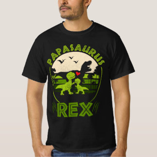 Papasaurus Rex Vatertag Geburtstag Cool T-Shirt