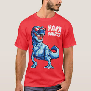 Papasaurus T rex Papa Saurus Dinosaur Men Vater Da T-Shirt