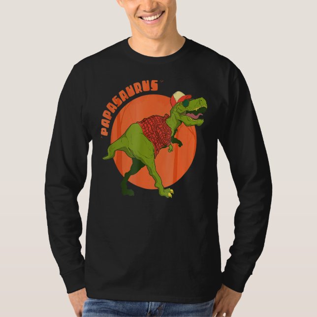 Papasaurus T-Shirt T rex Papa Saurus Dinosaur Gran (Vorderseite)