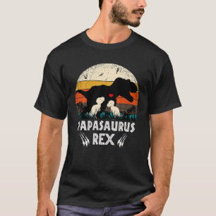 Papasaurus TRex Papa Saurus Dinosaur Vater Daddy T-Shirt