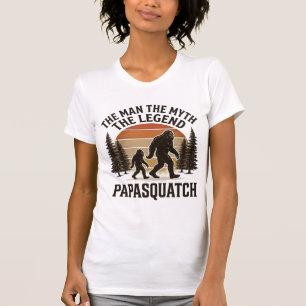 Papasquatch Vintage Bigfoot Dad Shirt Design_1