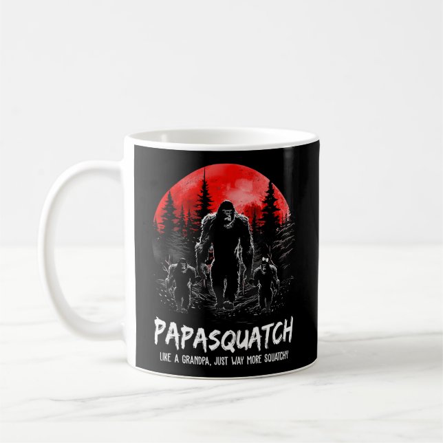 Papasquatch wie ein Großvater, nur viel katzeniger Kaffeetasse (Links)