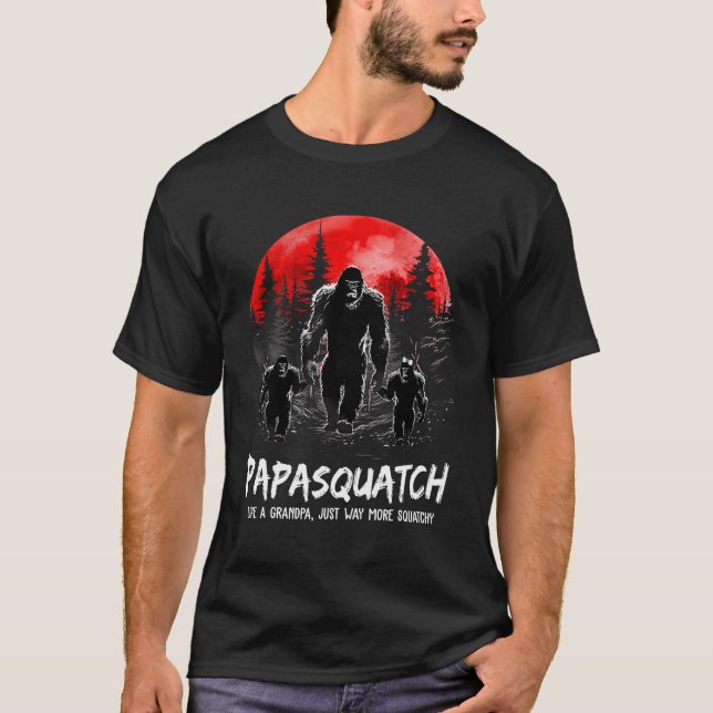 Papasquatch wie ein Großvater, nur viel katzeniger T-Shirt (Vorderseite)
