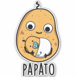 Papato Funny Potato Pub Aufkleber