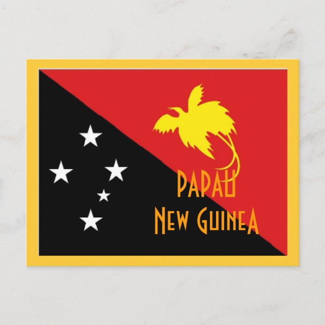 Papau Neue Guinea Postkarte (Vorderseite)