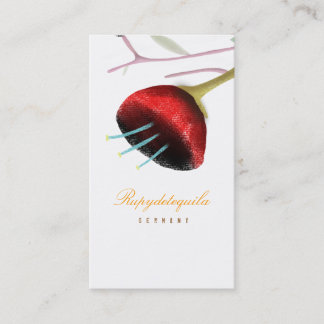 Papaver Poppy Business Card Visitenkarte
