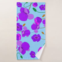 Papaver Poppy Lilac auf blassblauem Hintergrund
