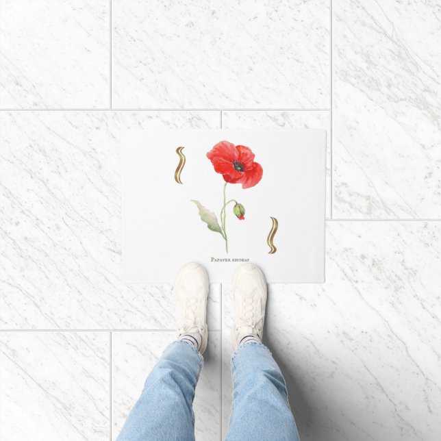 Papaver rhoeas  fußmatte (Indoor)
