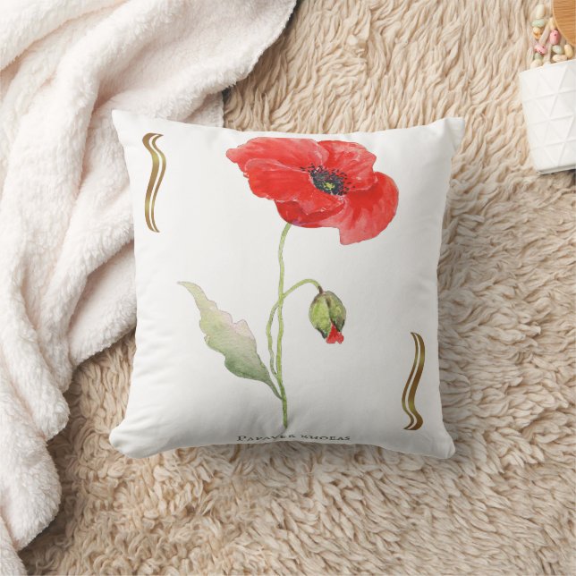 Papaver rhoeas  kissen (Decke)
