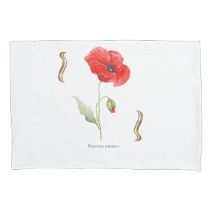 Papaver rhoeas kissenbezug