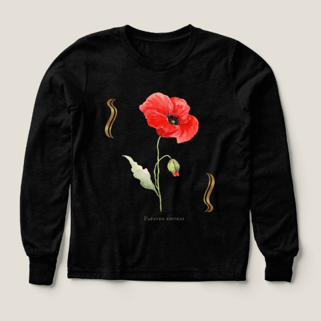 Papaver rhoeas T-Shirt (Design Vorderseite)