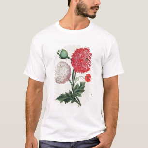 Papaver-Somniferum und Papaver rheas graviert T-Shirt