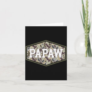 Papaw Camo Tarnmuster Vatertag Großvater Karte