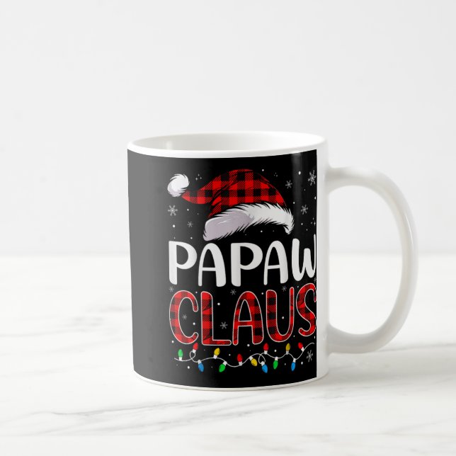 Papaw Claus Christmas Lights Matching Family Xmas  Kaffeetasse (Rechts)