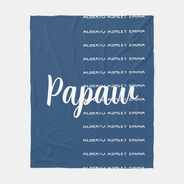 Papaw-Decke, Papaw-Geschenk für Opa-Decke Pers Fleecedecke (Vorderseite)