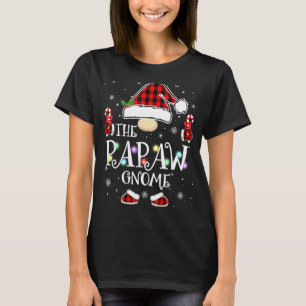 Papaw Gnome Buffalo Kariert Matching Family Christ T-Shirt