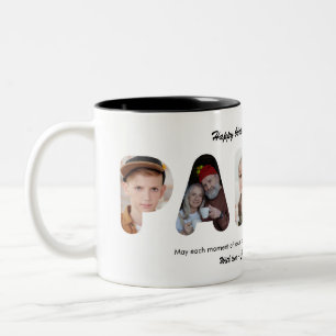 Papaw Individuelle Foto-Collage Personalisierter O Zweifarbige Tasse