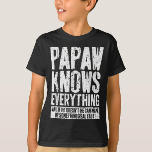 Papaw kennt alles Shirt für Papaw Funny Men F