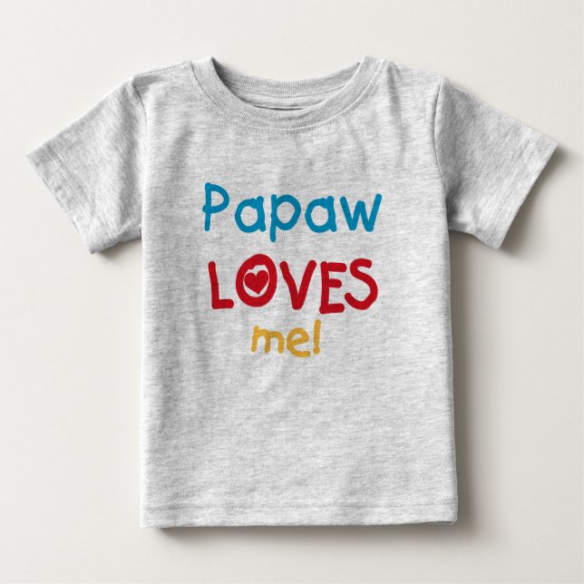 Papaw-Lieben T - Shirt und Geschenke (Vorderseite)