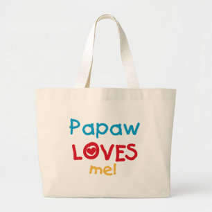 Papaw-Lieben T - Shirt und Geschenke Jumbo Stoffbeutel