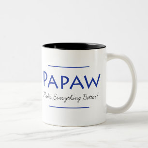 Papaw macht alles besser zweifarbige tasse