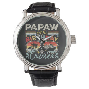 Papaw of the Birthday Cruiser Vacation Vintag Armbanduhr