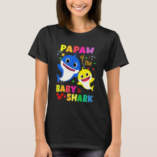 Papaw of the Birthday Shark Vater Mama Matching Fa T-Shirt