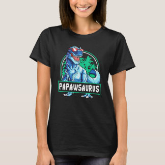 Papaw Saurus Fathers Day T Rex Vater Papa Dinosaur T-Shirt