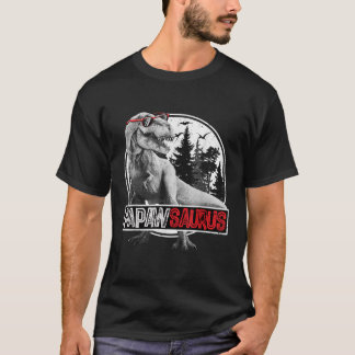 Papaw saurus T rex Dinosaur Papaw Saurus Father T-Shirt
