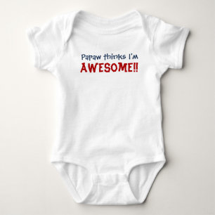 Papaw Thinks, ich bin Phantastisch! Baby Säugling  Strampler