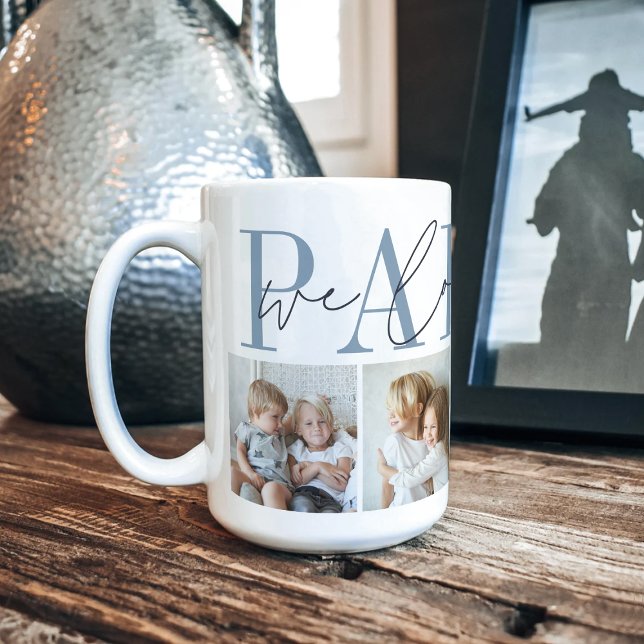 Papaw We Liebe You 4 Foto Collage Kaffeetasse (Von Creator hochgeladen)