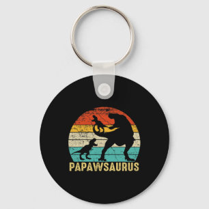 Papawsaurus Rex Papaw Dinosaur 2 Kinder Vatertag  Schlüsselanhänger