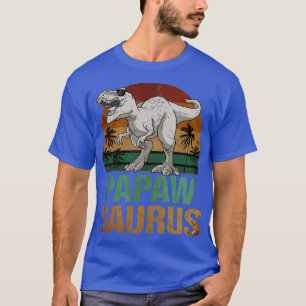 Papawsaurus T Rex Dinosaur Papaw Saurus Vintag T-Shirt