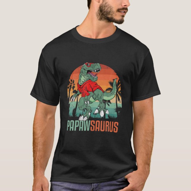 Papawsaurus T Rex Papaw Saurus Dinosaur Traaring S T-Shirt (Vorderseite)
