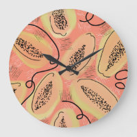 Papaya Doodle Pattern Kitchen