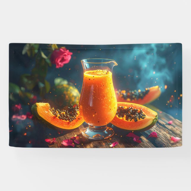 PAPAYA Freshly Squeezed JUICE -  Banner (Horizontal)