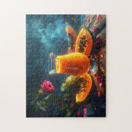 PAPAYA Frisch gepresster SAFT -  Puzzle