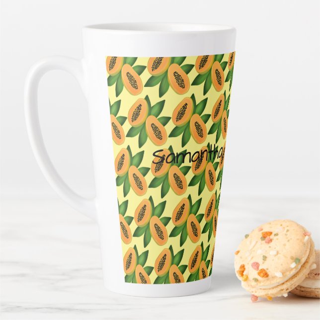 Papaya Fruchtwackelpapier Milchtasse (Beispiel)