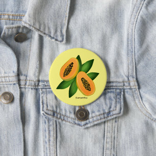 Papaya Fruit Button