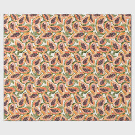 Papaya Fruit Watercolor Geschenkpapier