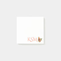 Papaya Fruit Watercolor Monogram