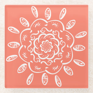 Papaya Glasuntersetzer