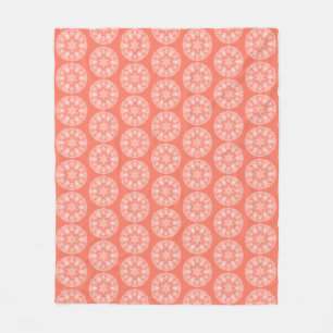 Papaya Mandala Fleecedecke